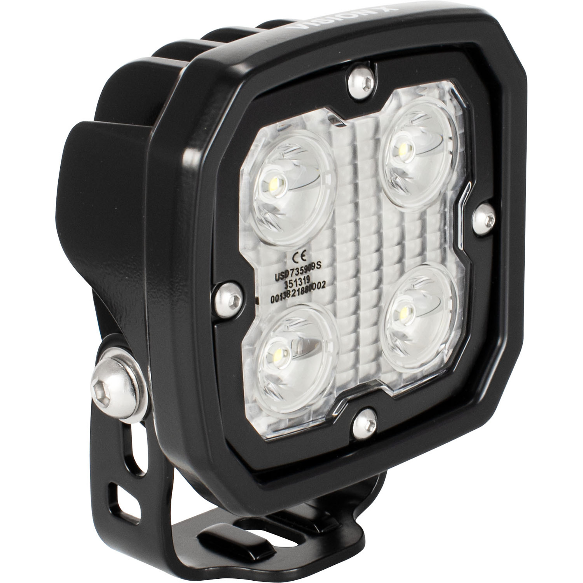 Vision X Duralux 4 LED Work Light - Spot Beam, 50,000-Hour Lifespan, Die-Cast Aluminum Housing, Model# 9891132